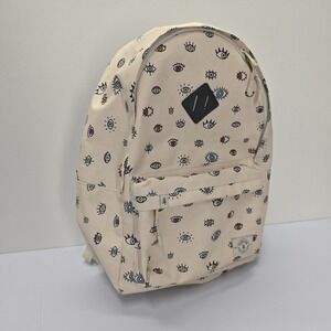 Parkland Academy Backpack Cream Evil Eye Print Laptop Sleeve Tan Mens‎ Womens